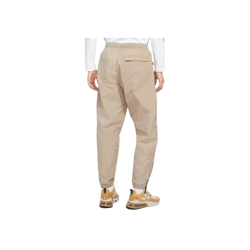 Nike Embroidered Logo Elasticated Long Sports Pants Men Bottoms Khaki CD6544-247