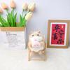 Cute Cartoon Hamster Plush Toy Keychain Backpack Ornament
