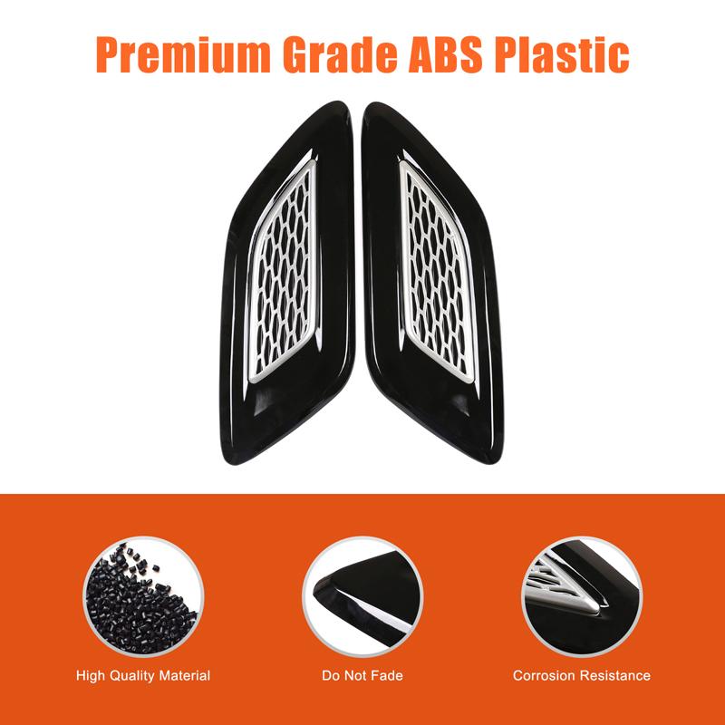 Car Hood Air Vent Cover Trim For Lexus LX600 ABS Silver Exterior Car Accessories