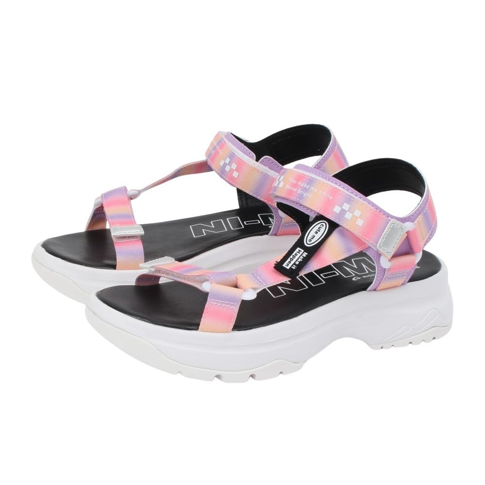 Moonstar NM J106 2E Girls' Sandals, Purple, 22.0 cm,