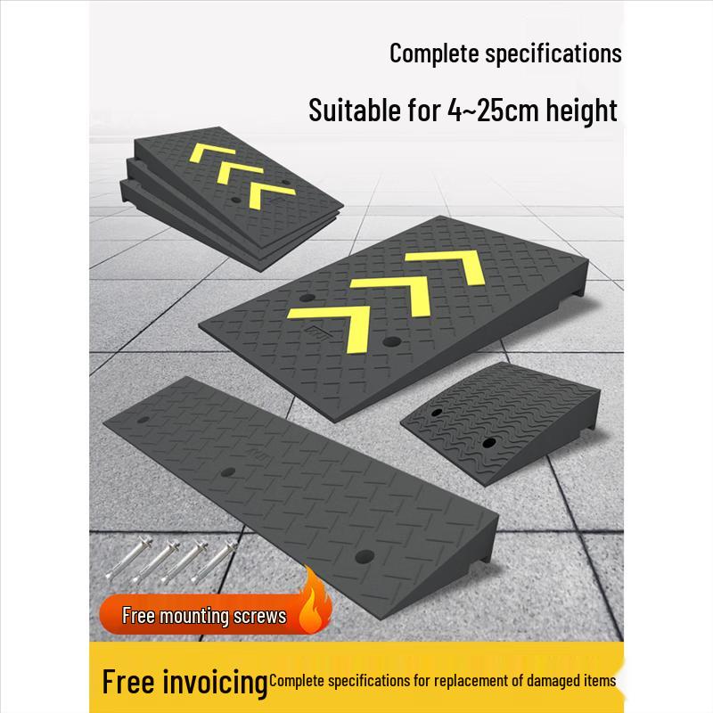 Heavy-Duty Rubber Curb Ramp