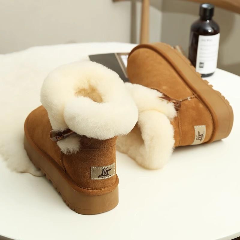 Fashion 2024 Winter Women's Short Plush Warm Snow Boots Fashion Shoes New Fur Ankle Boots Women's Flat Snow Boots