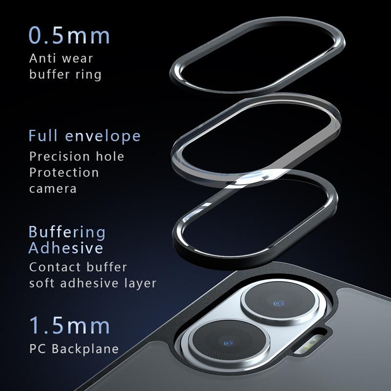 For Xiaomi POCO F7 Case Shockproof Frosted Skin Feel Matte PC+TPU Anti-fingerprint Transparent Cover for Redmi Turbo 4 Pro