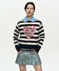 ADSB ANDERSSON BELL Girls Heart Message Crew-Neck Sweater Atb1464W(Navy/Ivory)