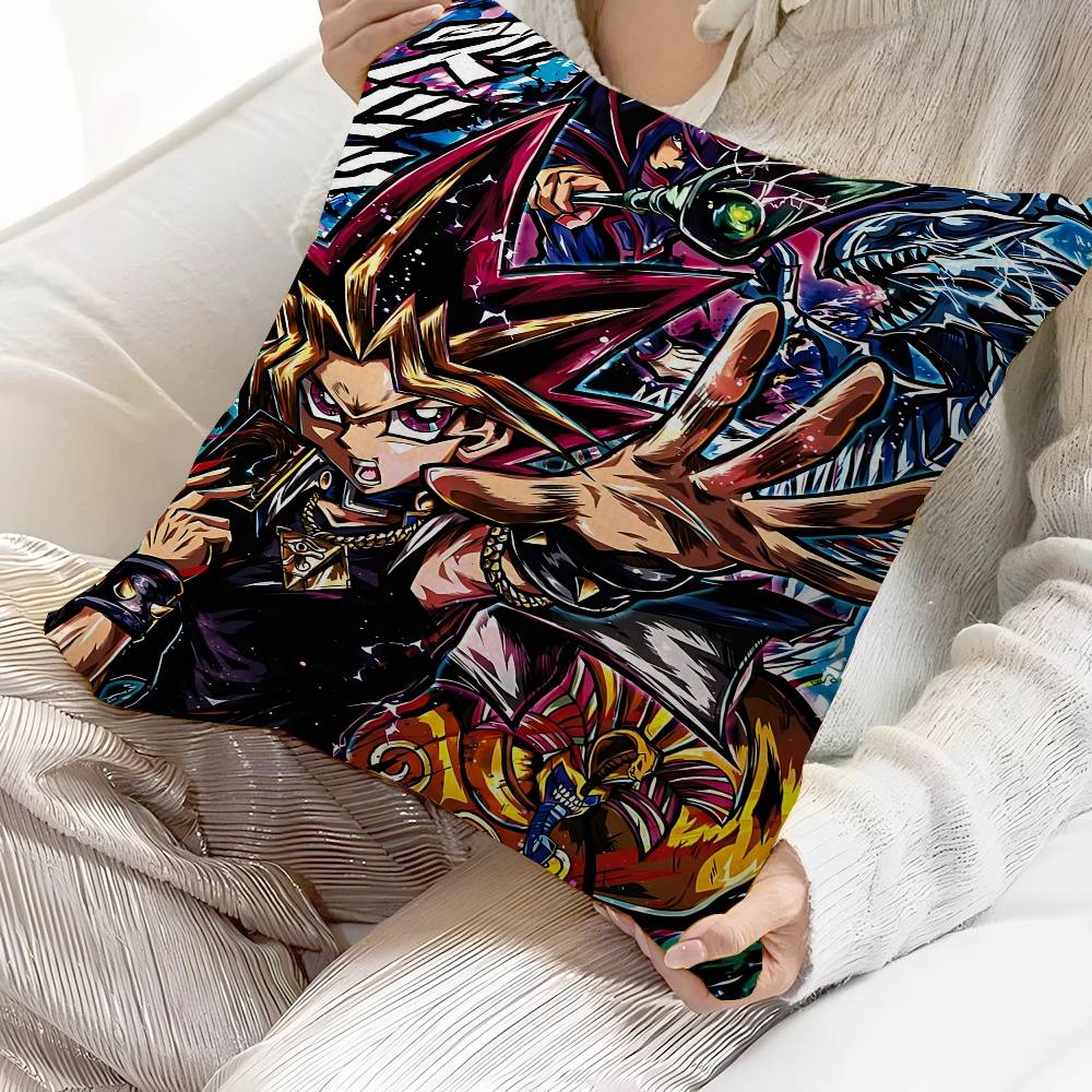 Amine Yu Gi Oh Classic Cushion Cover Car Throw Pillow Case For Sofa Car Christmas Gift 40X40Cm 45X45Cm