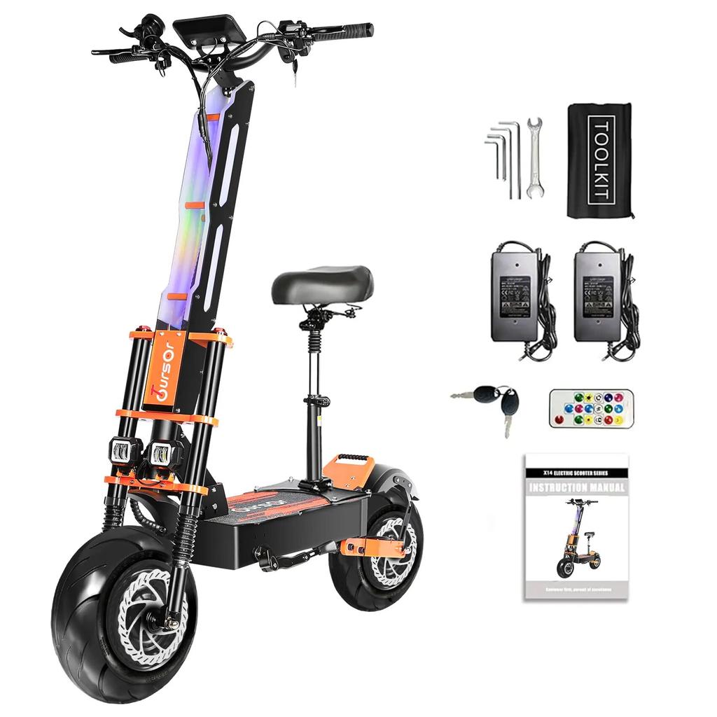 Été nouveau 8000W double moteur adulte tout-terrain Scooter électrique pliable Scooter électrique vitesse maximale 110 KM/H 60V-38AH 120KM kilométrage 8000W60V38AH 13-inch tire