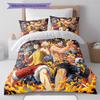 Cartoon Pattern Bedding Quilt Set Quilt Cover Pillowcase Home Decoration Birthday Gift (1 * Duvet Cover + 2 * Pillowcase, Without Core)