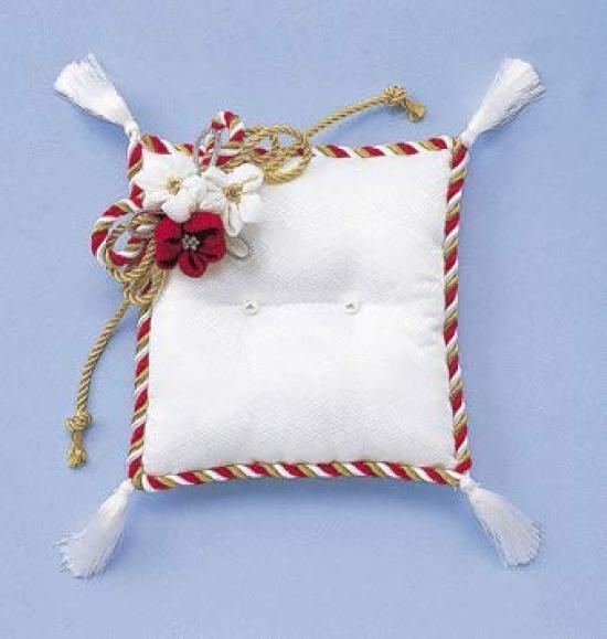 

Подушка для колец Takagi Fiber Panami Flower Red x Gold