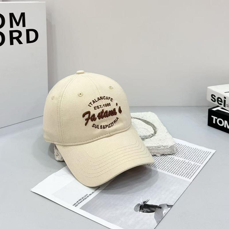 High quality letter embroidery hardtop baseball hat for men and women couples cap four seasons sunshade sunscreen cap