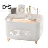 Multifunctional Tissue Box Cover Holder with Storage Compartments Large Capacity Rectangular Napkin Tissue Organizer