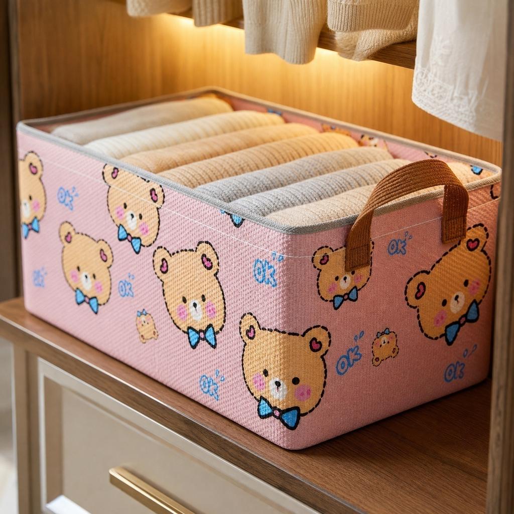 Fabric Storage Basket for Toys or Clothes