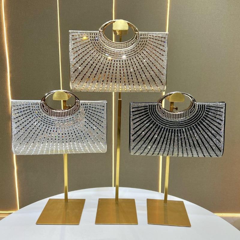 Handtasche, Leichte Luxus-Dinner-Tasche, Modische Strass-Kettentasche, Hochwertige Umhängetasche