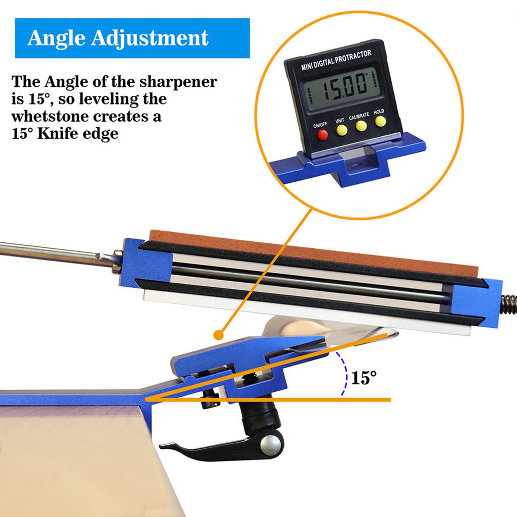 Portable Cutter Sharpener Professional Metal Kitchen Sharpening System Tools Fix angle Whetstone Grind Tool Machine