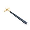 Cutipol KUBE Chopsticks and Chopstick Rest Blue KU39BLEGB Set, Gold,