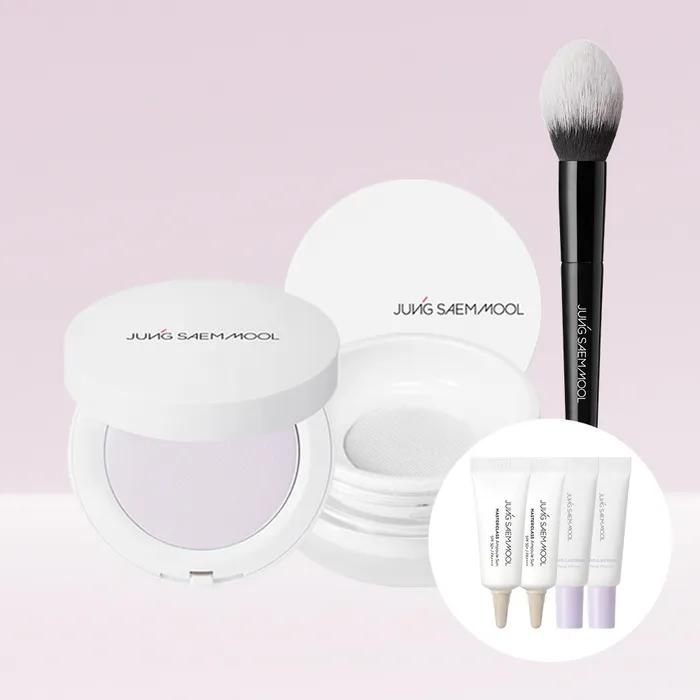 Jeong Saem Mool Prolasting Powder/Pact + Master Class Powder Brush (Prep Primer 5ml x 2 + Ampoule 5ml free)