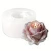 1 Wiederverwendbare Rosen-Silikonform mit geschichteter Blütenblattstruktur und realistischer Mittelstruktur, Geeignet für Ton, Kerzen, Seife, Gips CRelease