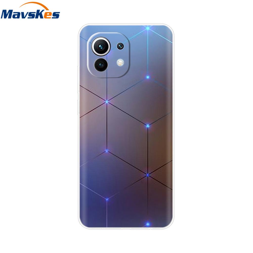 Case For Xiaomi 11 Lite NE 5G Soft TPU Silicone Cover For Xiaomi Mi 11 Lite Mi11 Lite Cases For Xiomi Mi 11 Funda Fashion Bumper