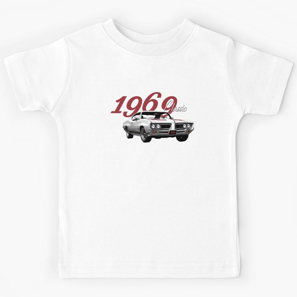 VINTAGE 1969 GTO, AMERICAN MUSCLE CARS, CLASSIC HOT RODS Kids T-Shirt 110