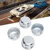 4PCS 1.98 Inch Trailer Axle Dust Caps Steel Trailer Axle Bearing Grease Covers for 2000-3500 Lbs Boat Trailer Camping Vehicle