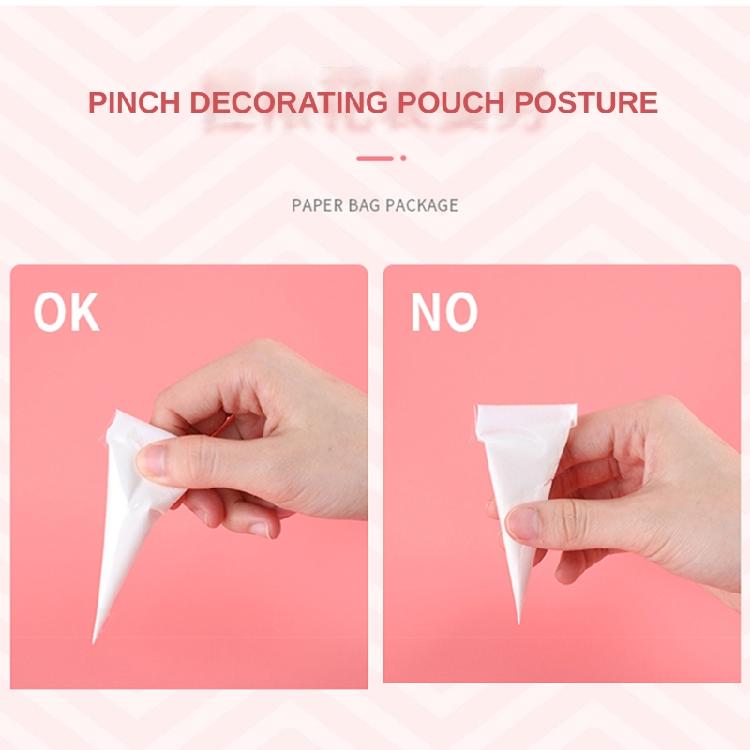 200 Pcs Cupcake Decor Icing Bags Anti-burst Piping Bags Disposable Pastry Bags