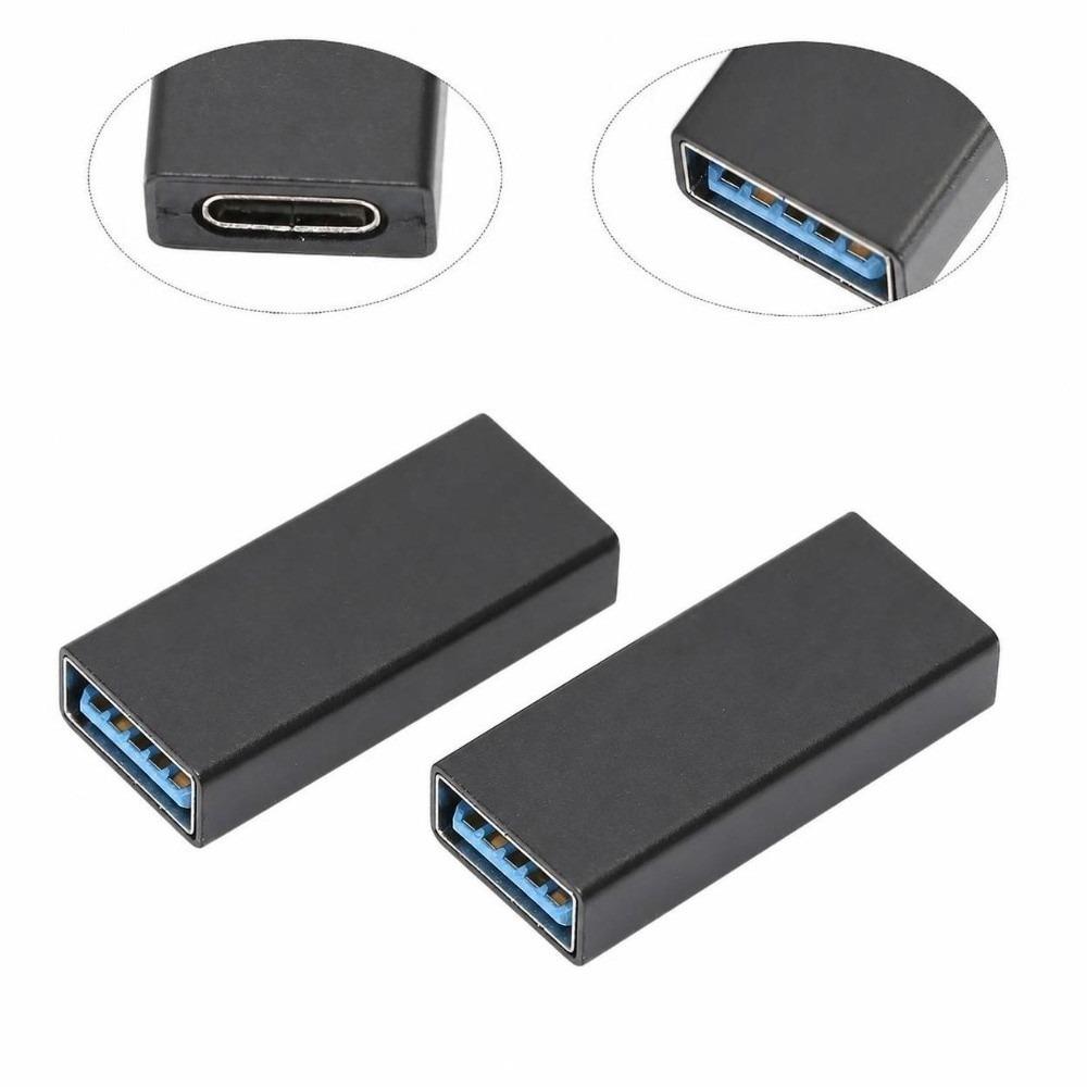 2PCS Dual-purpose for Charging & Data USB 3.0 To Type C Adapter  for Tablets