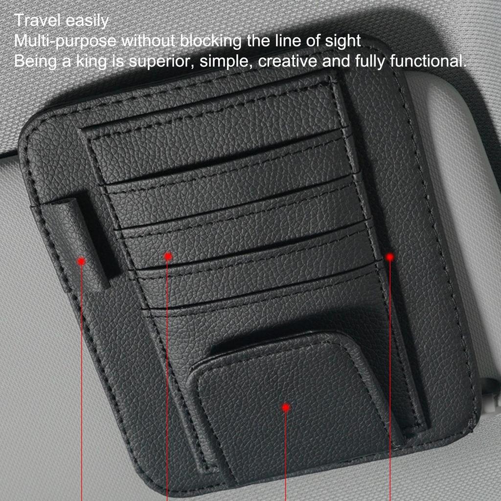 Car Sun Visor Storage Clip, Car Visor Organizer | Glasses Ticket Credit Card Clip
