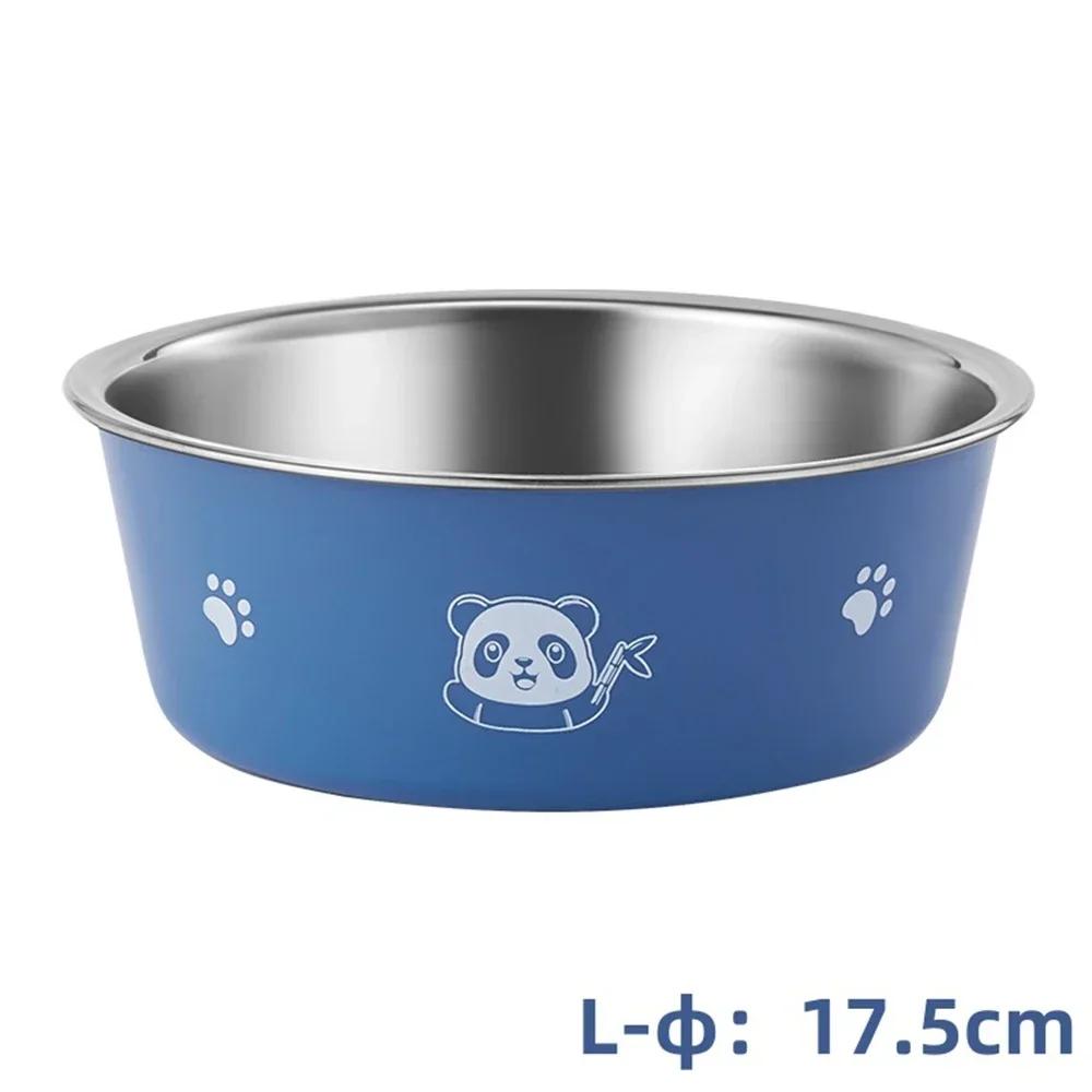 Non-Slip Dog Bowl for Large Medium and Small Dogs Cats Drinking Water Feeding Pet Bowl Stainless Steel Pet Food Bowl