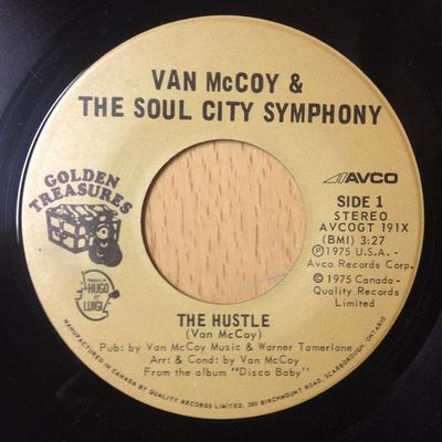 7-Zoll-Single VAN MCCOY & SOUL CITY SYMPHONY - The Hustle / Hey Girl, Come And Get AVCOGT191X Avco 1975 Kanada Soul/Funk Gebraucht