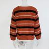 Women S Striped Long Sleeve Knit Sweater Loose Fit Autumn Winter