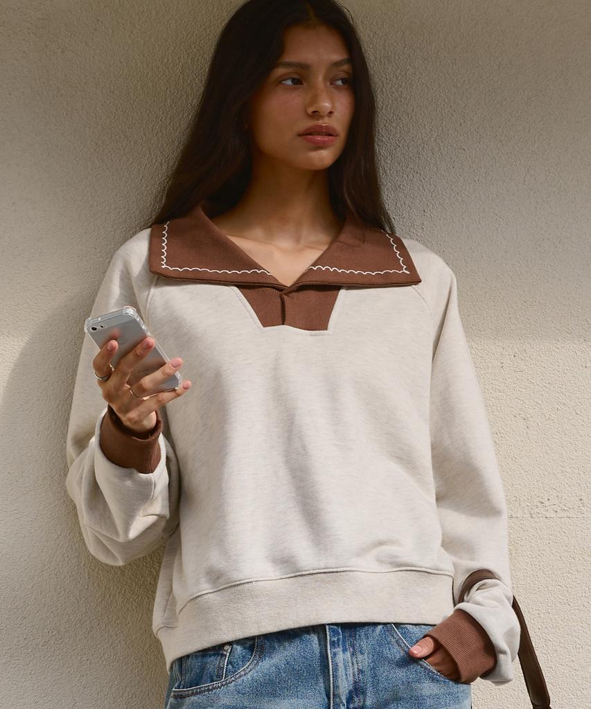 Biteoseljeu Peter Kara Sweatshirt - Oatmeal