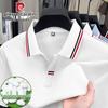 Pierre Cardin Men's Summer Mulberry Silk Blend Polo T-Shirt
