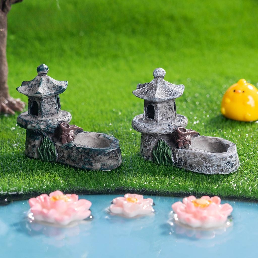Creative Simulation Pool Figurine Ponds Model Resin Craft Moss Micro Gardening Landscape DIY Decorative Accessories