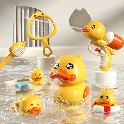 New Bath Toys Baby Water Game Duck Model Faucet Shower Electric Water Spray Swimming Bathroom Baby Toys For Kids Gifts