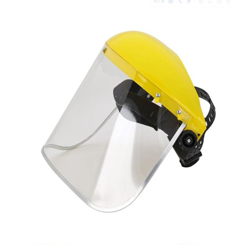 Safety Hard Face Shield Protective Face Mask With Adjustable Head Strap Safety Hard Full Face Mask