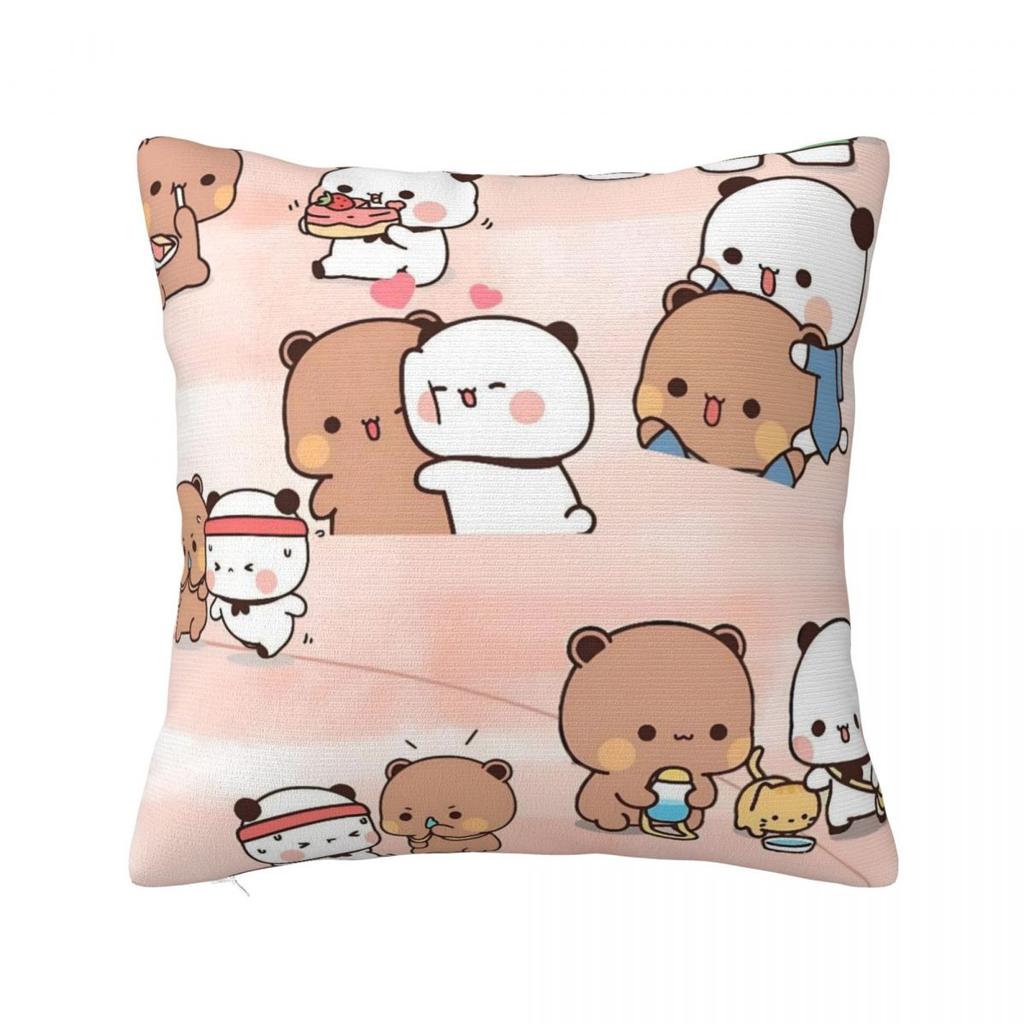 Bubu Dudu Cute Cartoon Bear Character Pillow Cover Kawaii Panda Cute Pillow Case Soft Cushion Cover Pillowcases For Sofa