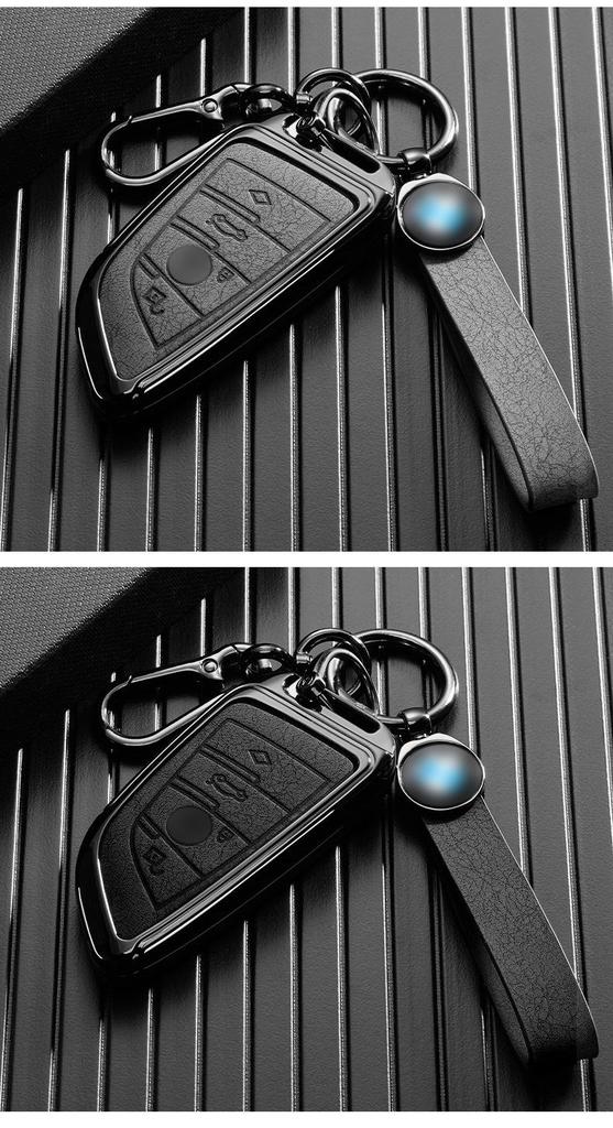 BMW Car Key Case for 7 Series, 5 Series, 3 Series, X1, X2, X3, X5, X6, and 530Li.
