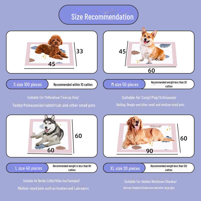 Dicke, saugfähige Hundewindel mit Deodorant – Einweg-Teddy-Haustierwindel