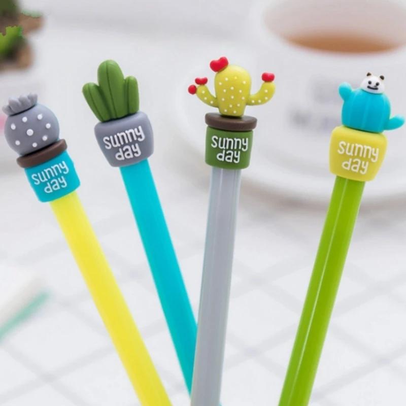 10 Pack Stationery Cute Cactus Pen Advertising Gel Pen School Fashion Office Kawaii Supplies Random 10 Pcs