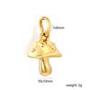 DIY Fashion Jewelry Pendants Pearl Zircon Star Moon Heart 18K Gold Plated Stainless Steel Charms for Necklace Bracelet Making