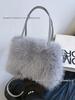 2026 Faux Fox Fur Crossbody Belt Bag - Plush Winter Tote for Girls