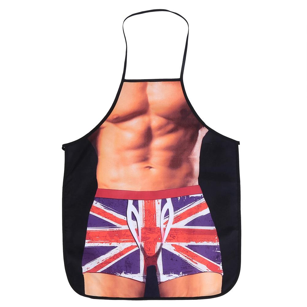 3D Funny Cooking Apron Sexy Man Woman Apron Waterproof Apron
