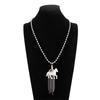 Stylish Tassels Necklace Featuring Adorable Horse Charm Adjustable Chain Length 61+7cm Neckchain Jewelry