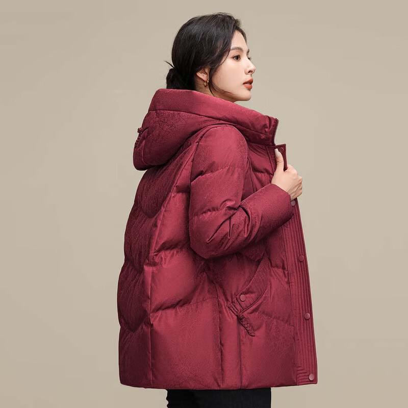 XueZhongFei Women's Hooded Down Jacket X40144414F