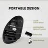 Perix PERIMICE-713 Wireless Ergonomic Mouse for Right Handed Users, Features Ultra-Small Nano Receiver, Power Switch, and Comfort for Extended Use