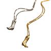 Silver Boot Cowboy Boot Necklace Stainless Steel Collarbone Chain Choker Necklace Pendant  Unisex