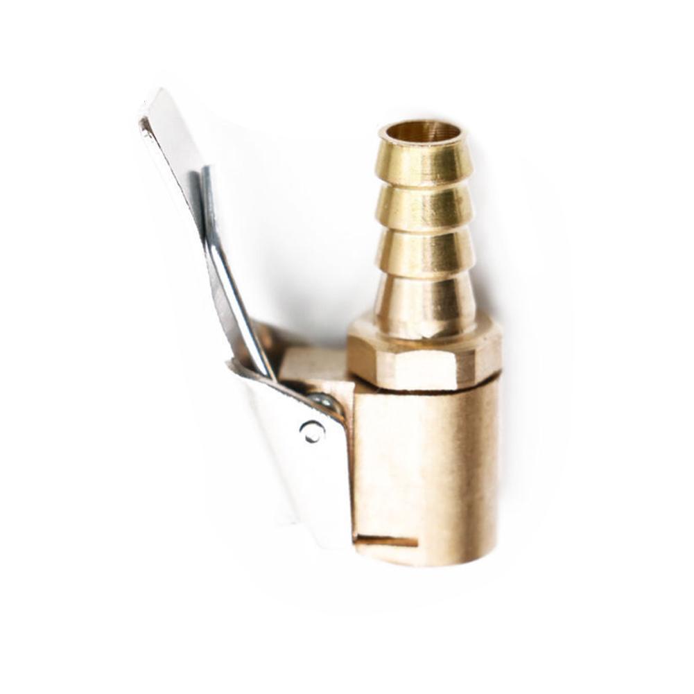 Car Truck Brass Air Pump Valve Chuck Tyre Valve 8mm Pump Motor Bicycle Vehicle Wheel Clip Clamp Connector Auto Adapter