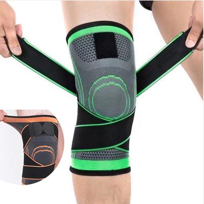 Genouillères de sport élastiques pressurisées pour hommes, 1 pièce, genouillères de soutien, équipement de Fitness, basket-ball, volley-ball, orthèse de protection