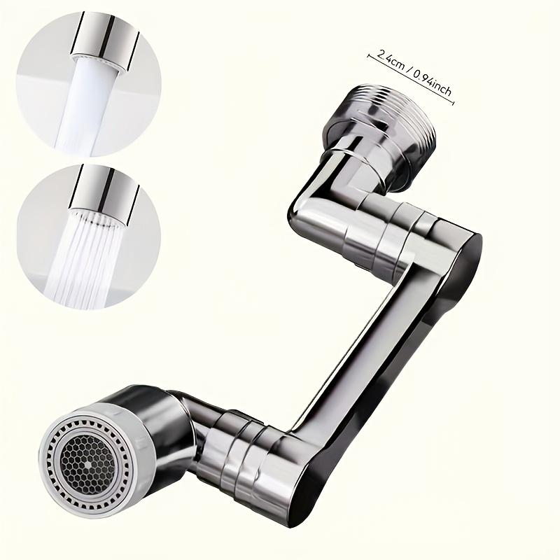 1pc1440° Copper Alloy Universal Swivel Faucet Spray Head,Compatible with Extension Faucets, Aerator Spouts,Wash Basin Robot Arm Faucet Extenders