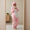 Pyjama Onesie Kigurumi Kostüm Verkleidung Rosa Schweinchen Xxl: 185 - 195cm