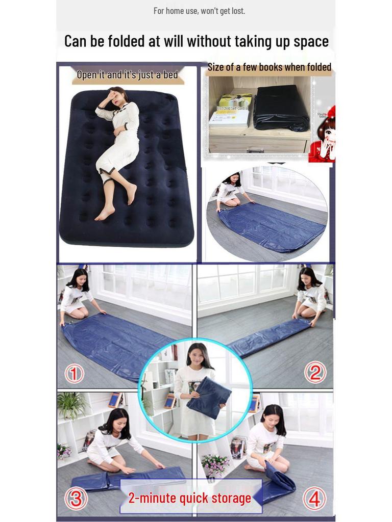 Inflatable Single or Double Foldable Camping Air Mattress